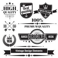 Logo vettoriale retrò vintage per banner