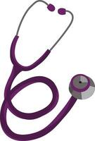 battito cardiaco clipart medico checkupcolor viola stetoscopiosalute medico kitmedicine clipart, vettore o colore illustrazione.