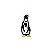 pinguino logo design. pinguino logo modello. moderno design. piatto logo. vettore illustrazione