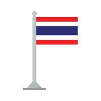 Tailandia bandiera. bandiera di Tailandia isolato vettore