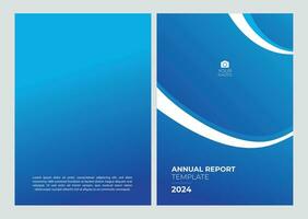 progettazione della copertina del rapporto annuale vettore