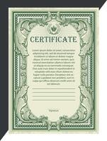 certificato e Vintage ▾ confine design vettore