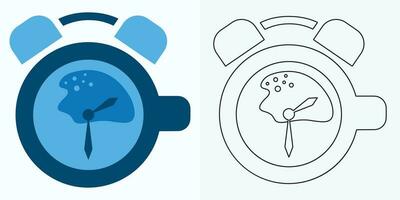 orologio icona illustrazione nel piatto stile. orologio viso vettore illustrazione su isolato sfondo. tempo allarme cartello attività commerciale concetto.