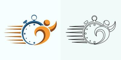 nuovo stile analogico orologio piatto vettore icona. simbolo di tempo gestione, cronometro con ora, minuto, e secondo freccia. semplice illustrazione isolato su un' bianca sfondo.