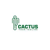 cactus logo modello vettore illustrazione