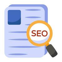 modificabile design icona di SEO analisi vettore