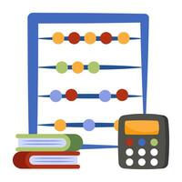 un' creativo design icona di matematica formazione scolastica vettore