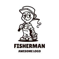 illustrazione vettore grafico di pescatore, bene per logo design