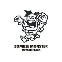 zombie mostro logo vettore