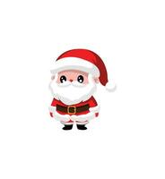 cartone animato Santa Claus per il tuo Natale e nuovo anno saluto design o animazione. cartone animato vacanza vettore