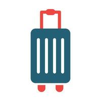 valigia vettore glifo Due colore icona per personale e commerciale uso.