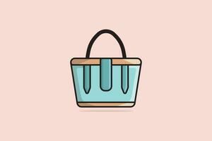 ragazze bellissimo borsetta o borsa vettore illustrazione. bellezza moda oggetti icona concetto. nuovo arrivo donne festa borsa vettore design. donne moda gioielleria Accessori vettore design.