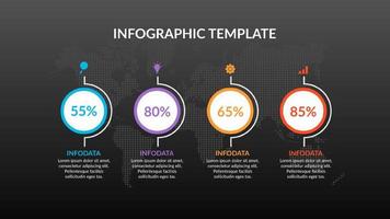 modello di infografica colorata vettore