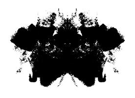 Test inkblot di Rorschach vettore