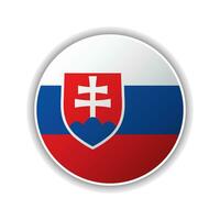 astratto cerchio slovacchia bandiera icona vettore