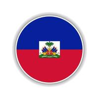 astratto cerchio Haiti bandiera icona vettore