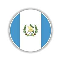 astratto cerchio Guatemala bandiera icona vettore