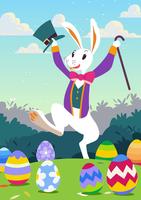 Simpatico Wallpaper Easter Bunny vettore