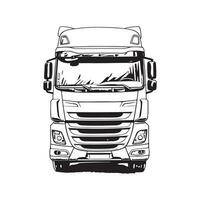 camion testa design vettore, logoa Immagine vettore