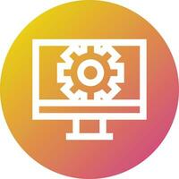 computer impostazioni vettore icona design illustrazione