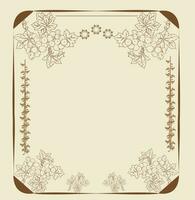 Vintage ▾ invito carta con ornato elegante astratto floreale design vettore