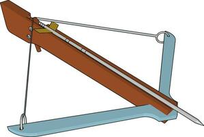il arco e freccia oggetto vettore o colore illustrazione