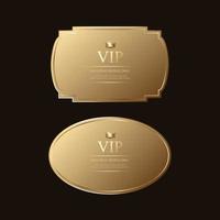 badge ed etichette d'oro premium di lusso premium vector