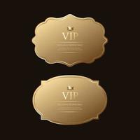 badge ed etichette d'oro premium di lusso premium vector