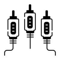 moderno icona di multimedia componenti linea icona vettore