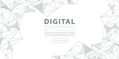 digitale tecnologia futuristico Internet Rete velocità connessione bianca sfondo, informatica nano informazione, astratto comunicazione, innovazione futuro Tech dati, ai grande dati linea punto illustrazione vettore