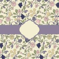 Vintage ▾ invito carta con ornato elegante astratto floreale design vettore