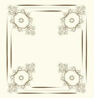 Vintage ▾ invito carta con ornato elegante astratto floreale design vettore