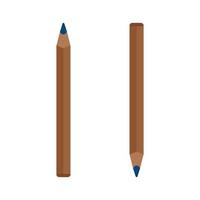 matita illustrata su sfondo bianco vettore