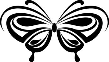 farfalla tatuaggio, tatuaggio illustrazione, vettore su un' bianca sfondo.