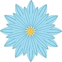 un' blu fiore, vettore colore illustrazione.