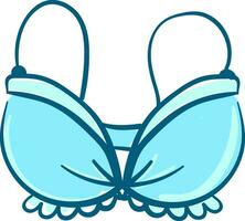 un' confortevole blu reggiseno vettore o colore illustrazione