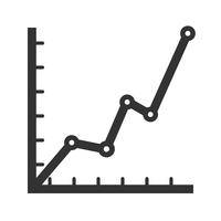 Icona del glifo statistiche vettore