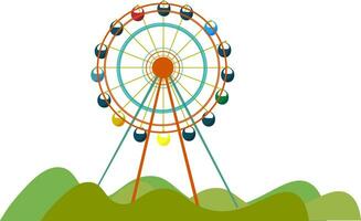 gigante Ferris vettore o colore illustrazione