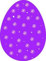 floreale Pasqua uovo vettore o colore illustrazione