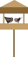 un' uccello alimentatore, vettore o colore illustrazione.