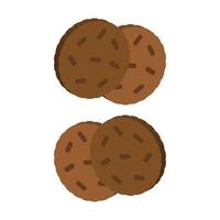 biscotti illustrati su sfondo bianco