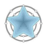 stella blu illustrazione vettore