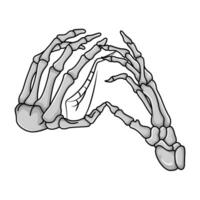 osso umano Halloween illustrazione vettore