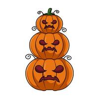 illustrazione di zucca di halloween vettore