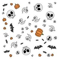 Halloween modello illustrazione vettore