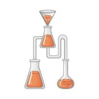 Laboratorium pozione bottiglia illustrazione vettore