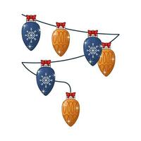 Natale lampada decorazione illustrazione vettore
