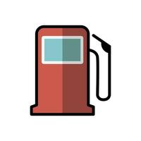 benzina pompa icona design vettore
