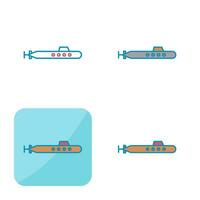 icona di vettore sottomarino