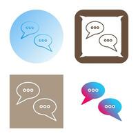 conversazione bolle vettore icona